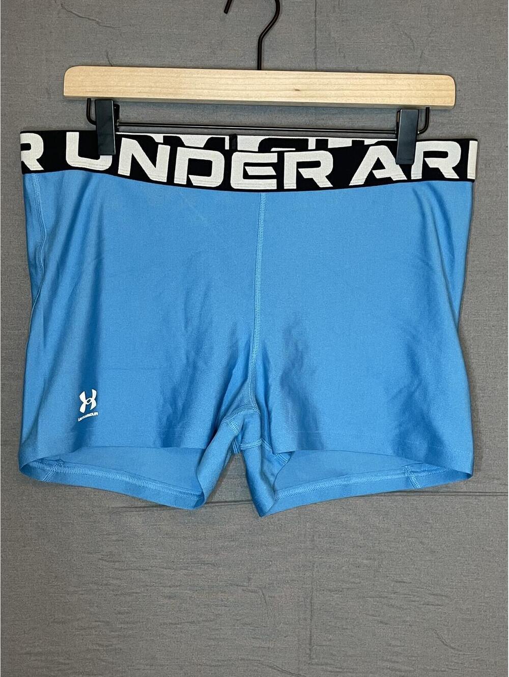 Under Armour Mid Rise Compression Shorty Blue XL NWT
